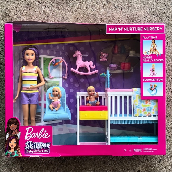 barbie skipper nap n nurture nursery
